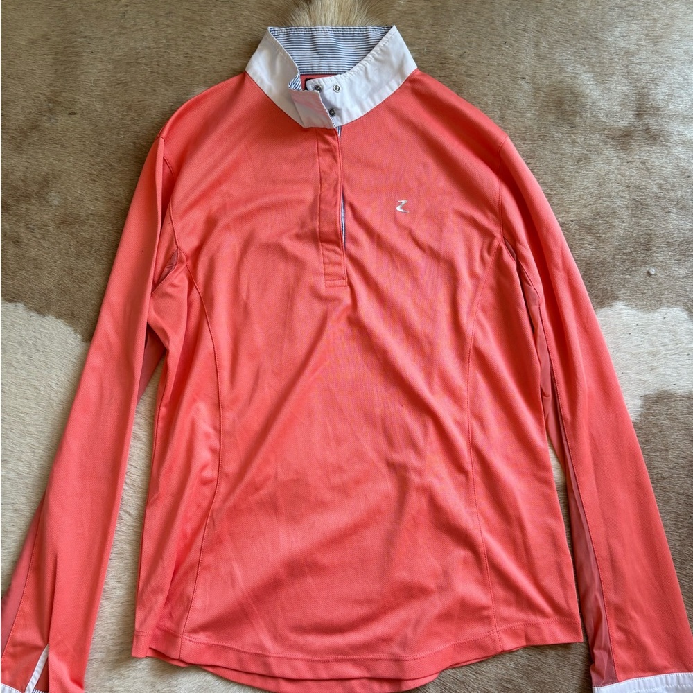 Horze Coral Long-Sleeve Button-Down Women's Show Shirt